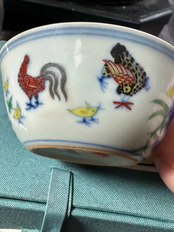 斗彩鸡缸主人杯子