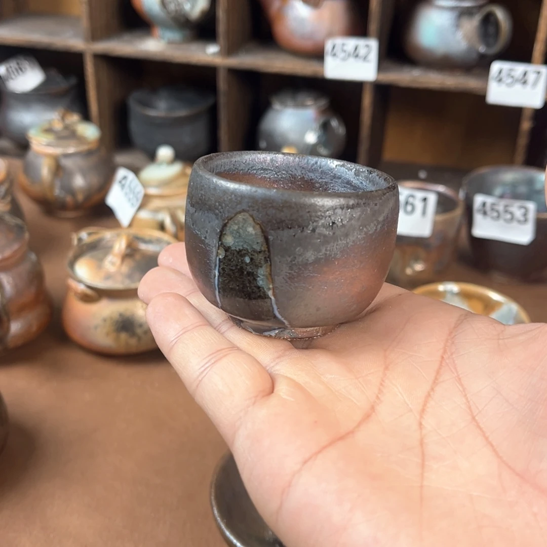 杯阳*?柴烧茶器主人杯