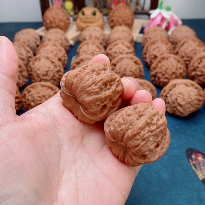 把件文玩核桃平谷凹底37