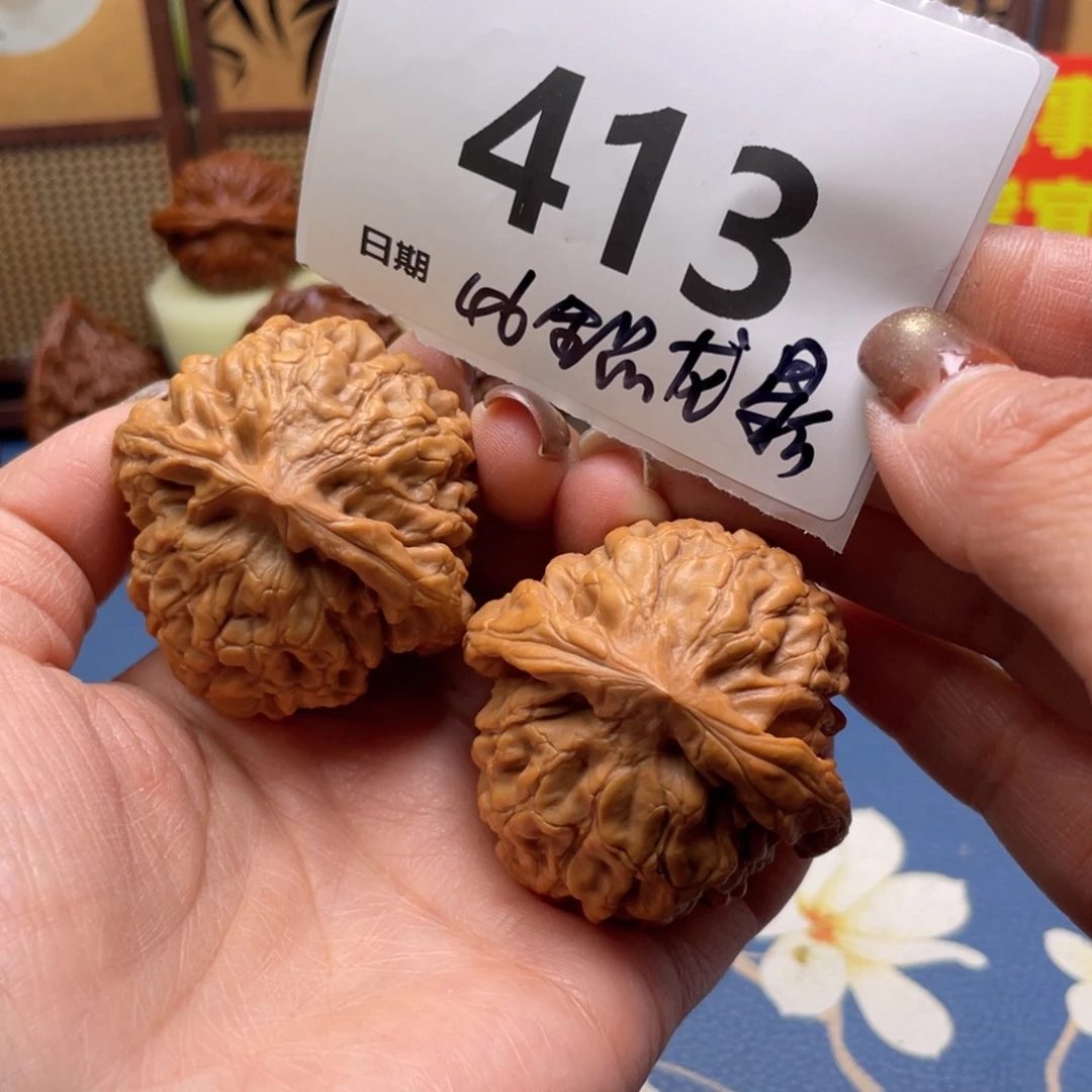 文玩核桃把件413号46龙鼎