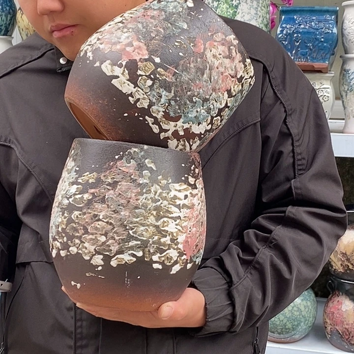 紫砂花盆口16高20福利