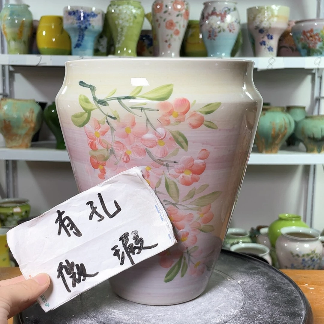 景德镇陶瓷花盆花器暇256