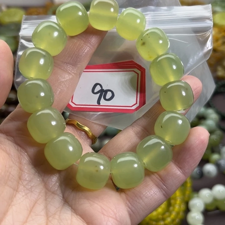 蛇纹石玉未镶嵌手链