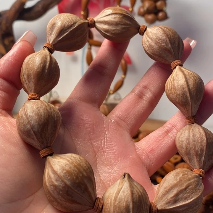 橄榄核手串/手链2.3原皮四花