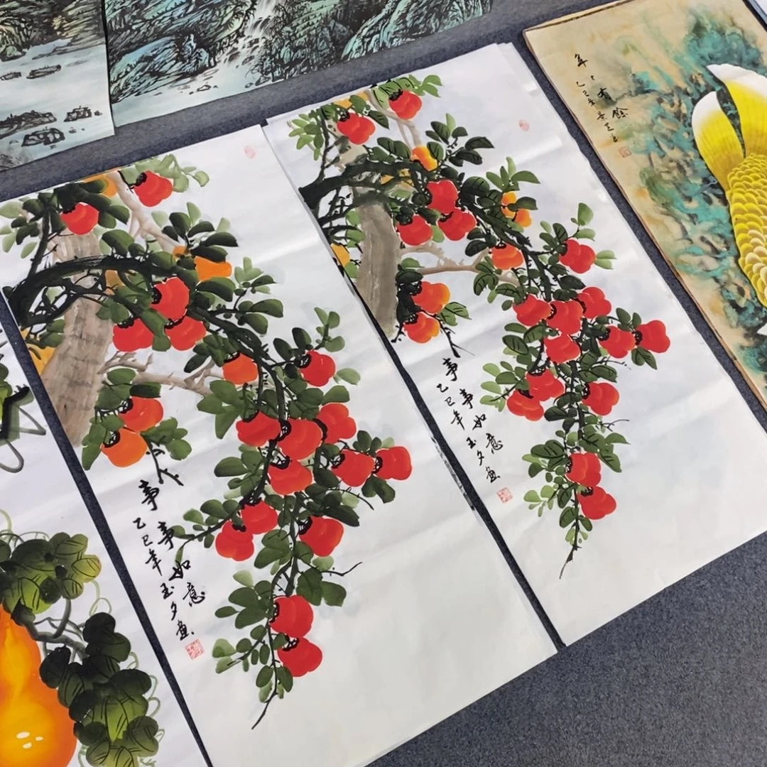 国画读*轩尺寸100✖️50三尺手绘画画