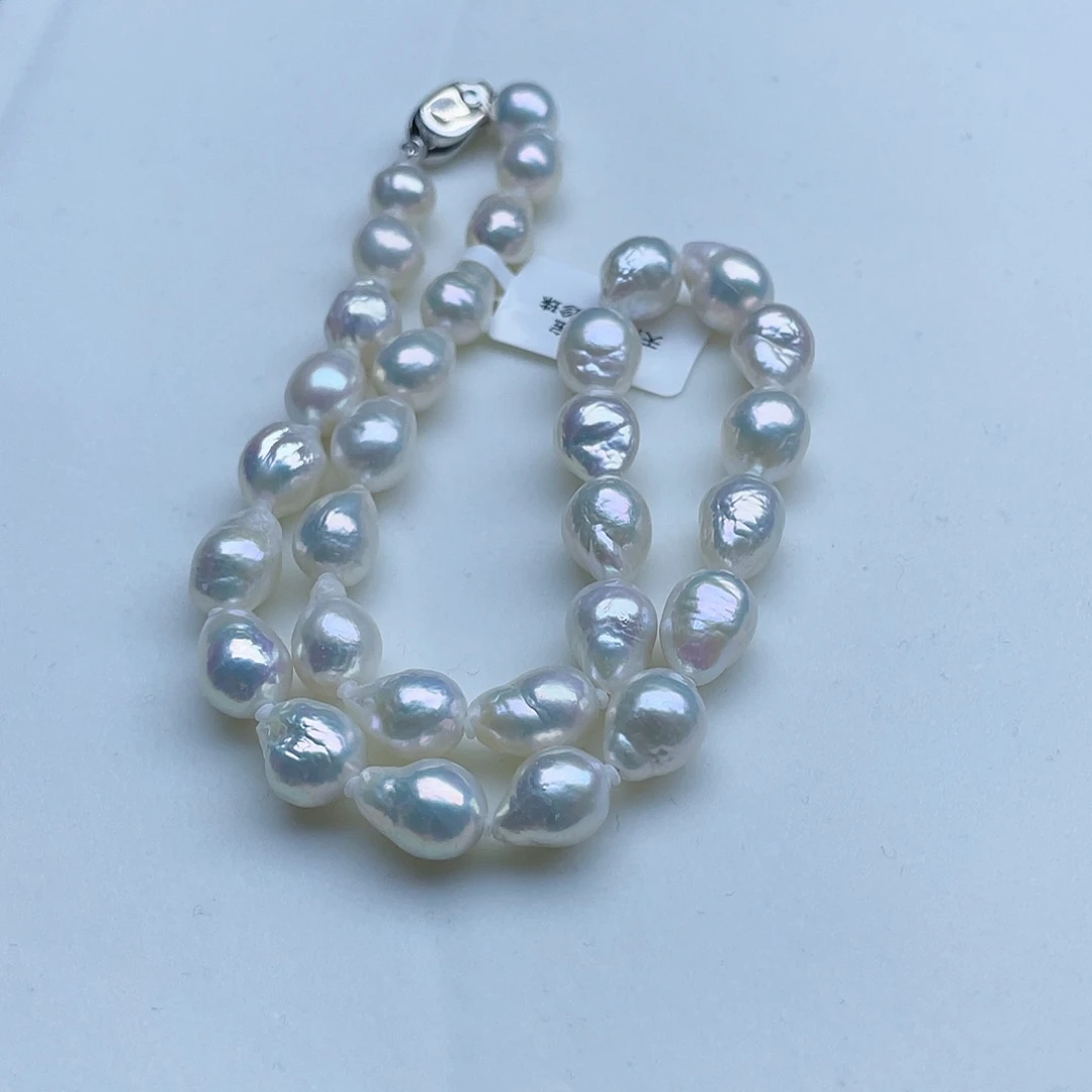 淡水珍珠颈饰银S925镶嵌