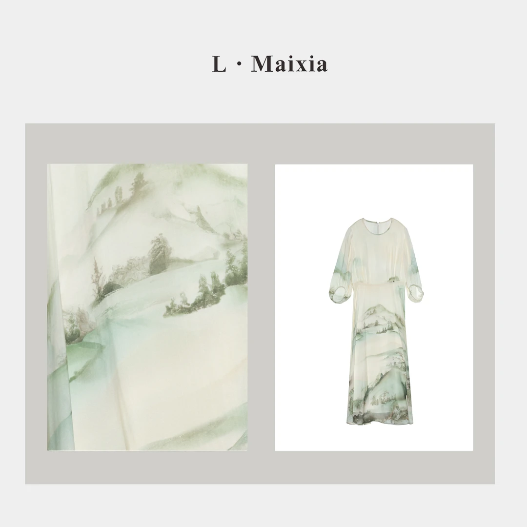 L.MAIXIA/露·玛莉先2025女士连衣裙L-13069（秀场高定系列）