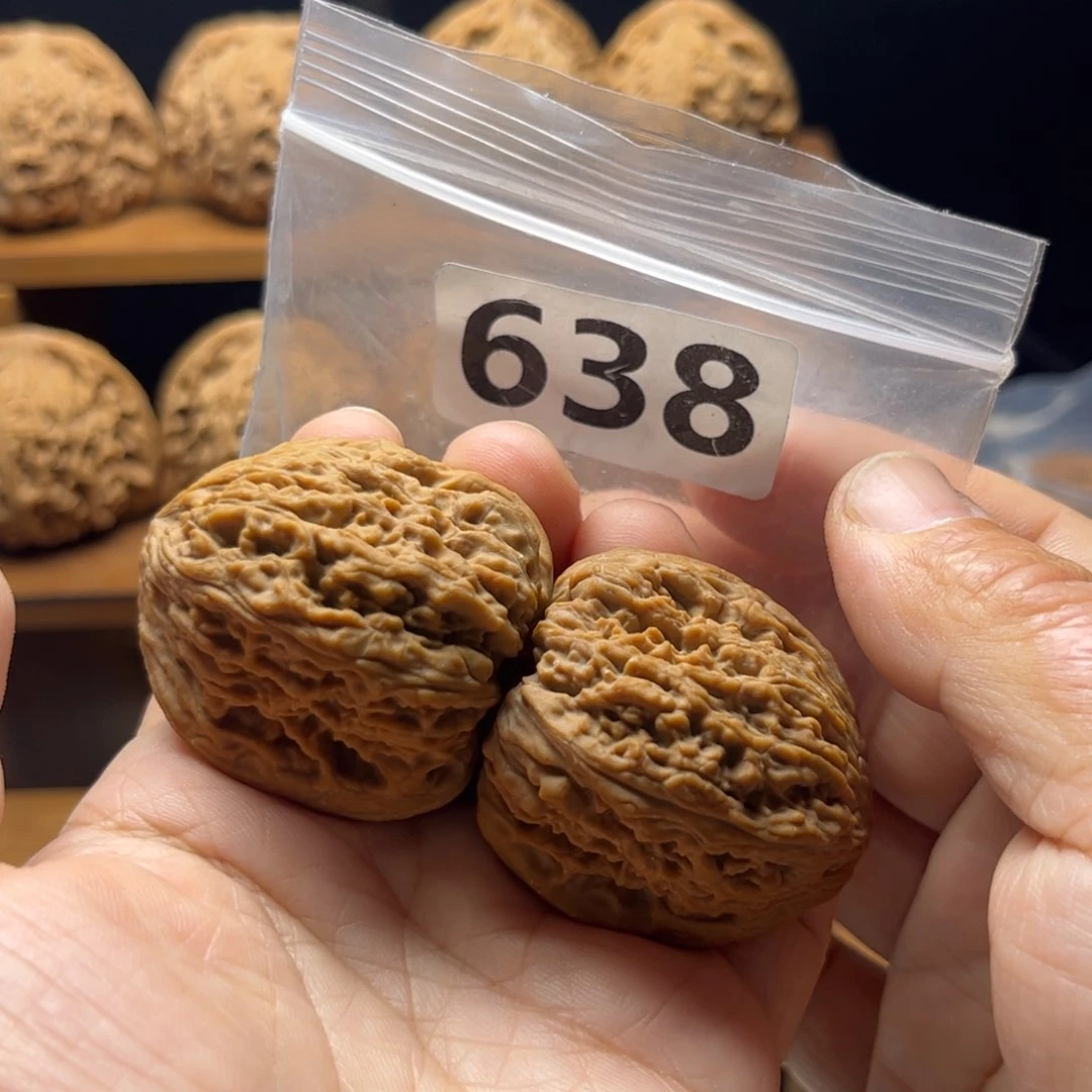 吊坠文玩核桃拉丝凹底37
