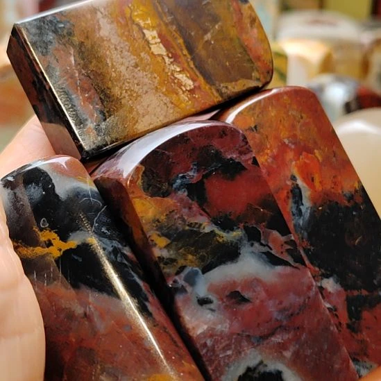 印石昌化石仙居石多彩印章4方尺寸进直播看看