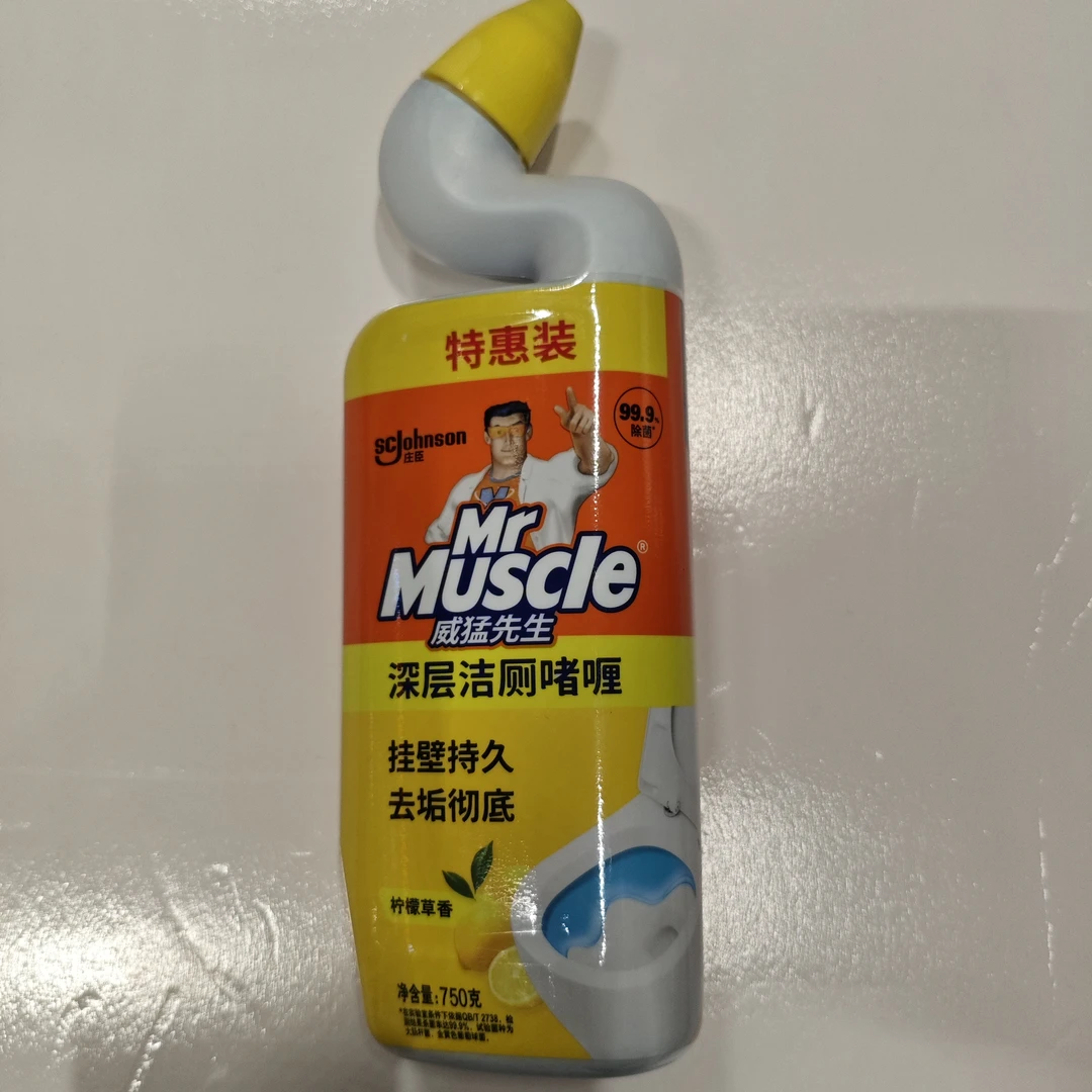 威猛先生深层洁厕啫喱柠檬草香750g/瓶