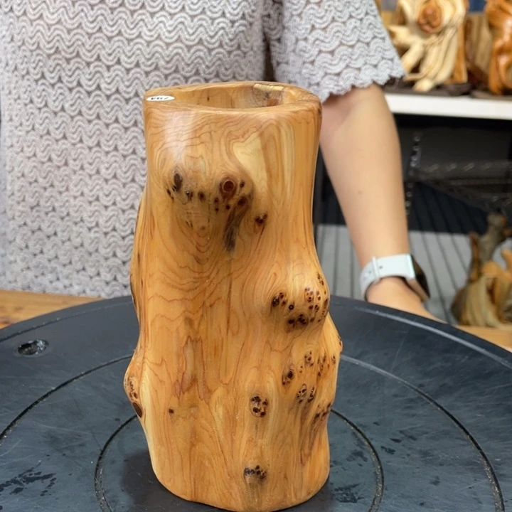 柏木（崖柏）实木笔筒