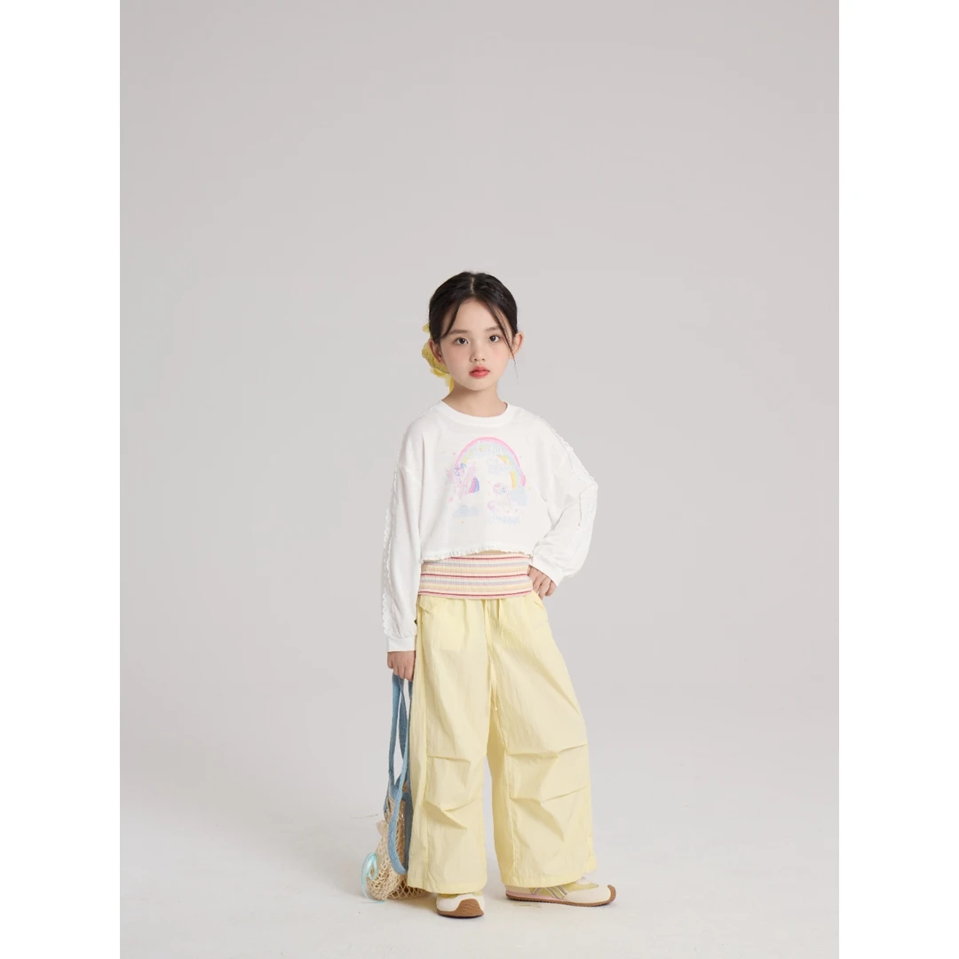 【小马宝莉】儿童夏季小马彩虹女童T恤上衣两件套-26776