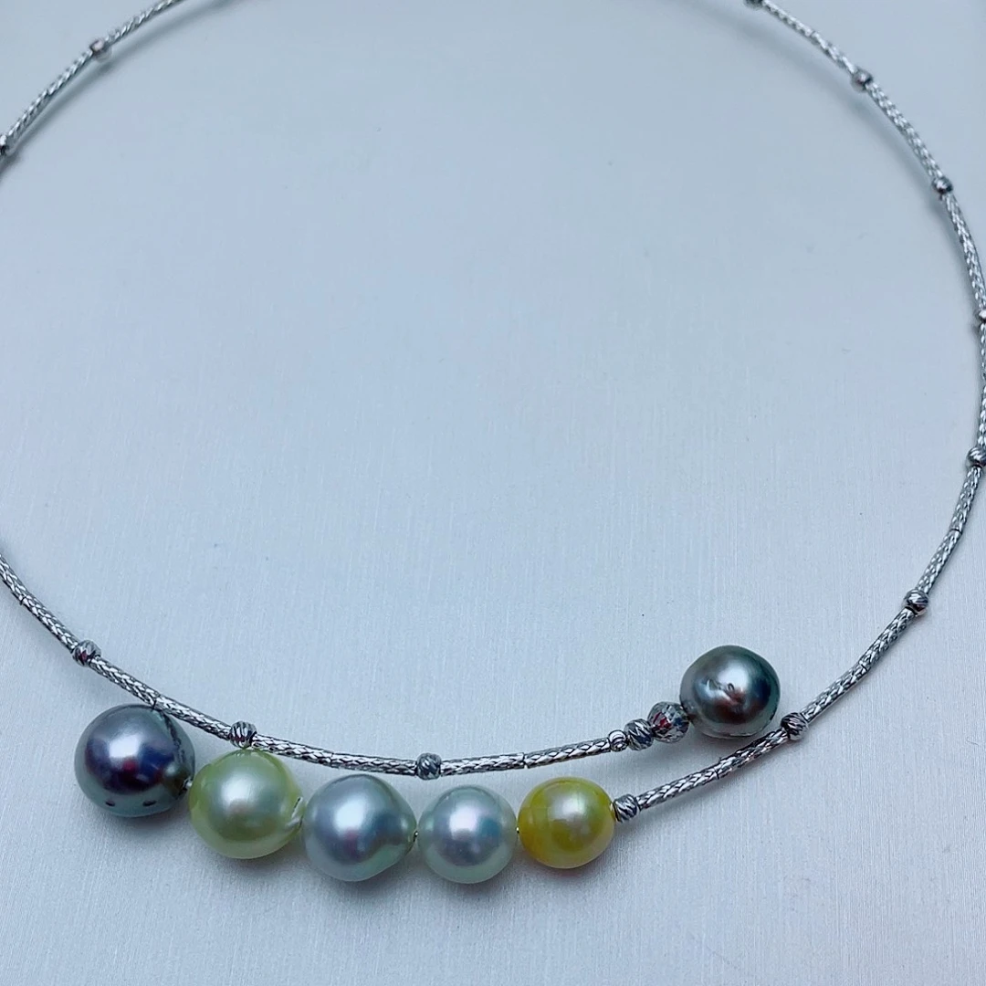 海水珍珠未镶嵌颈饰W14