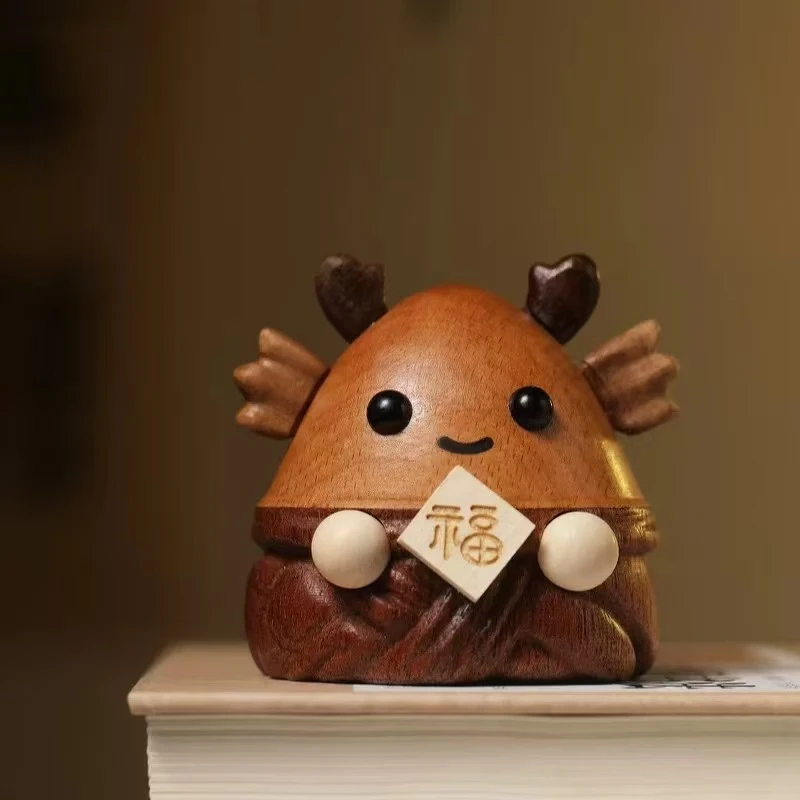 粽子摆件卡通儿童礼品创意装饰品木雕