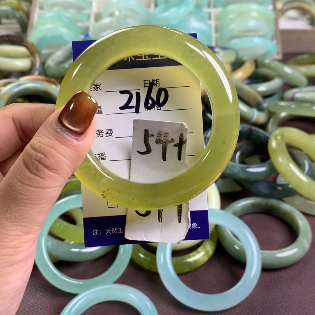 未镶嵌蛇纹石玉手镯2160