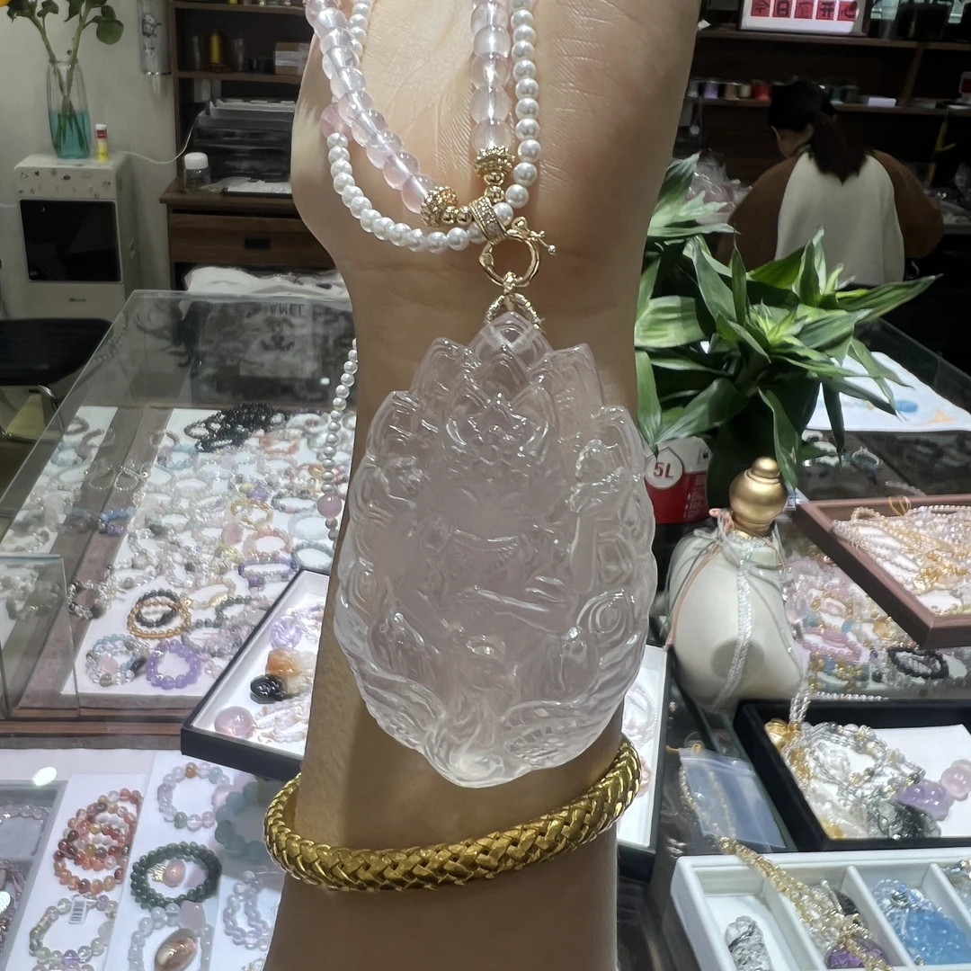 天然水晶毛衣链饰品