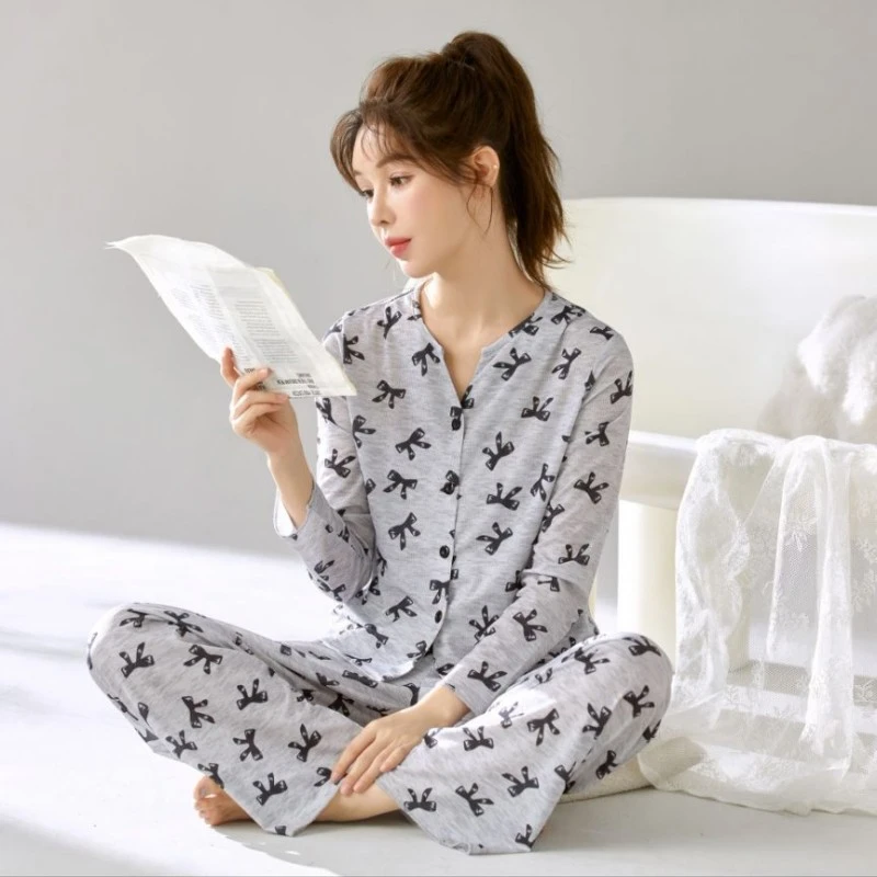 【高质感】女士冰丝纯欲风蝴蝶睡衣家居服春夏季薄款简约休闲可外穿