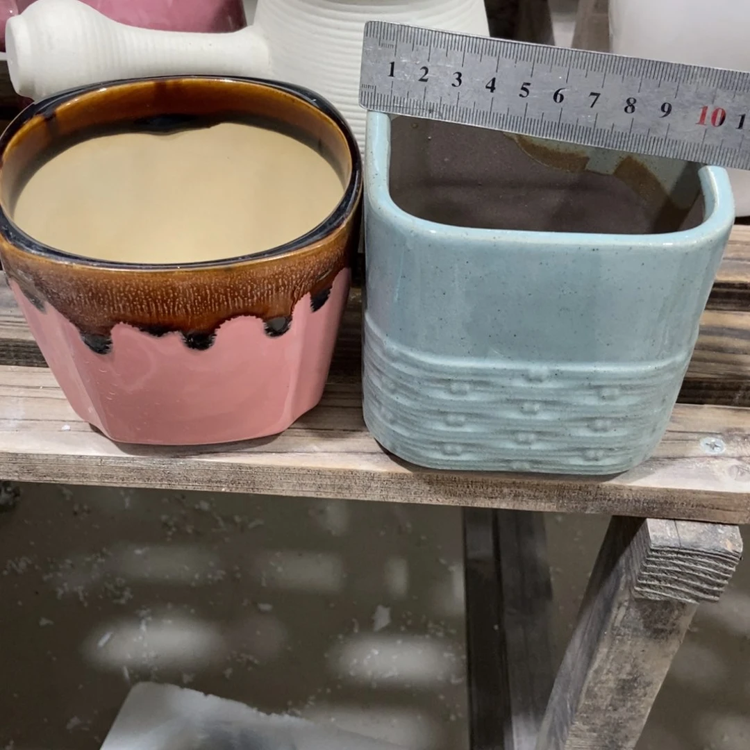 红陶高温陶瓷花盆