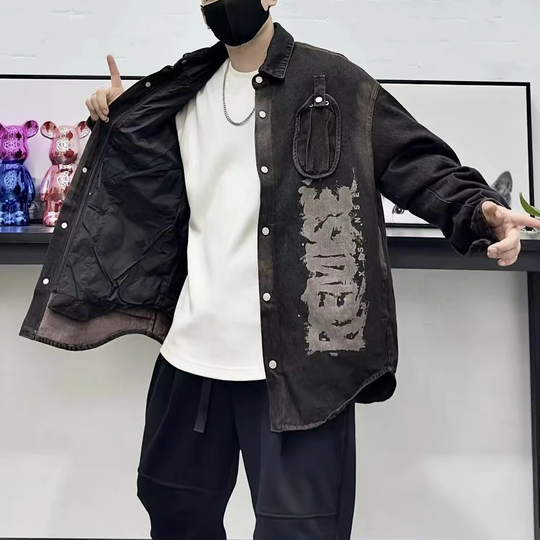 真两件时尚休闲牛仔外套