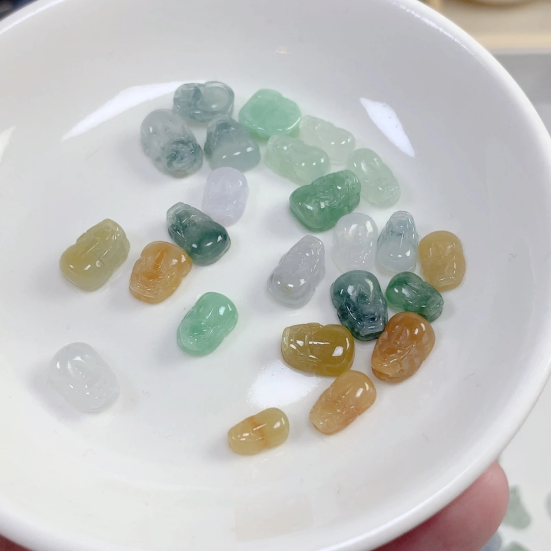 翡翠散珠翡翠貔貅一个可挑