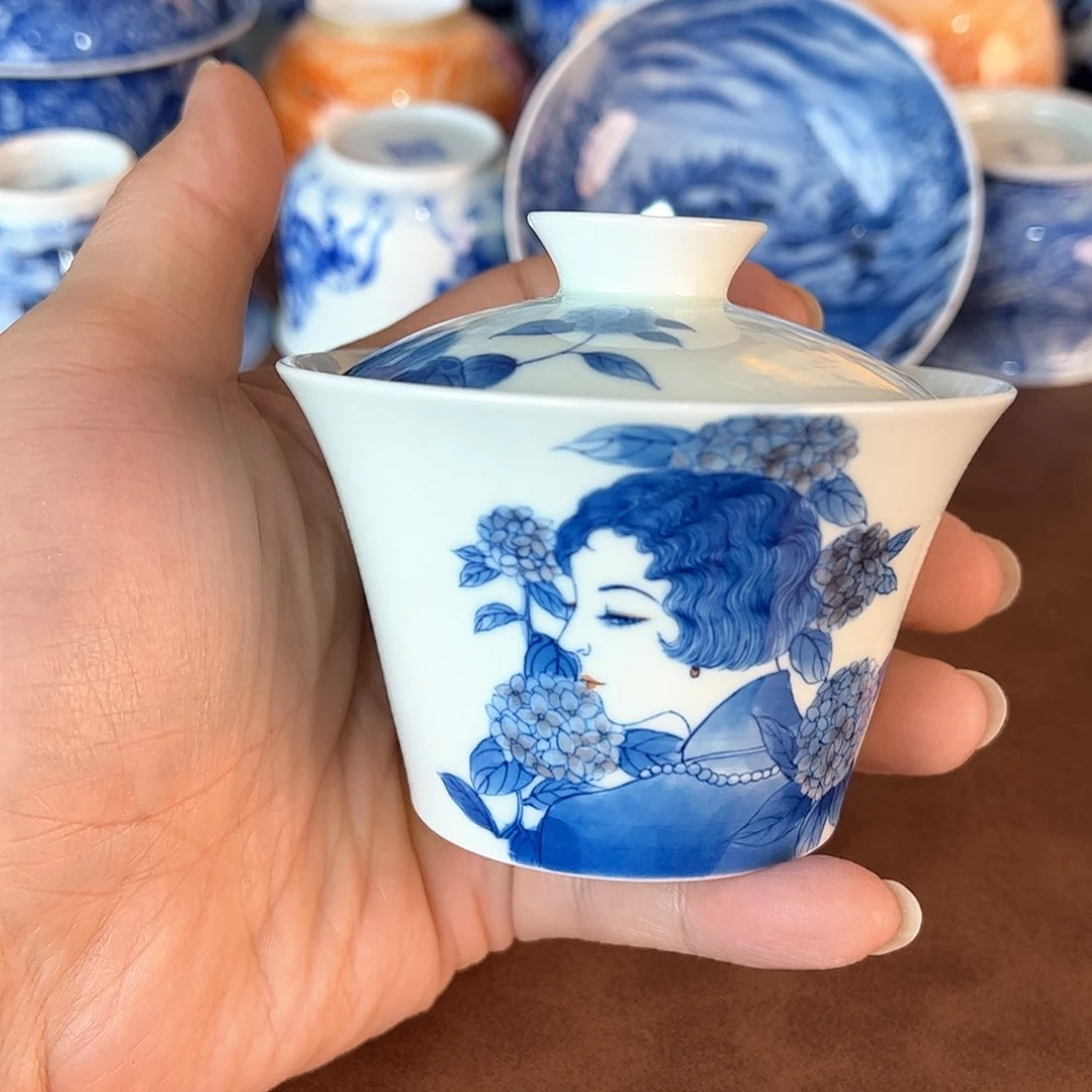 杯景德镇全手工手绘陶瓷