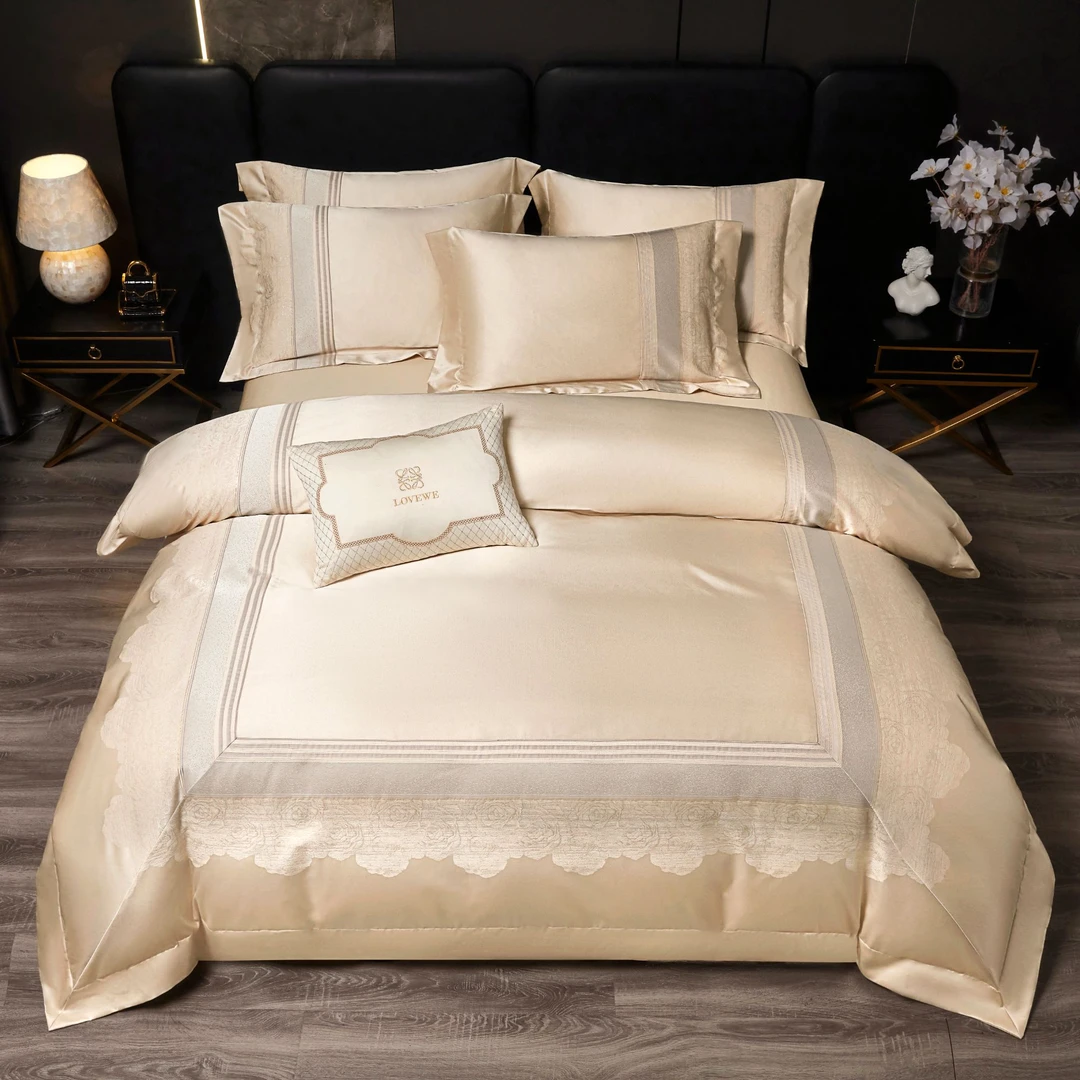 KAROUMENG/卡柔梦高精密金丝银线 提花四件套