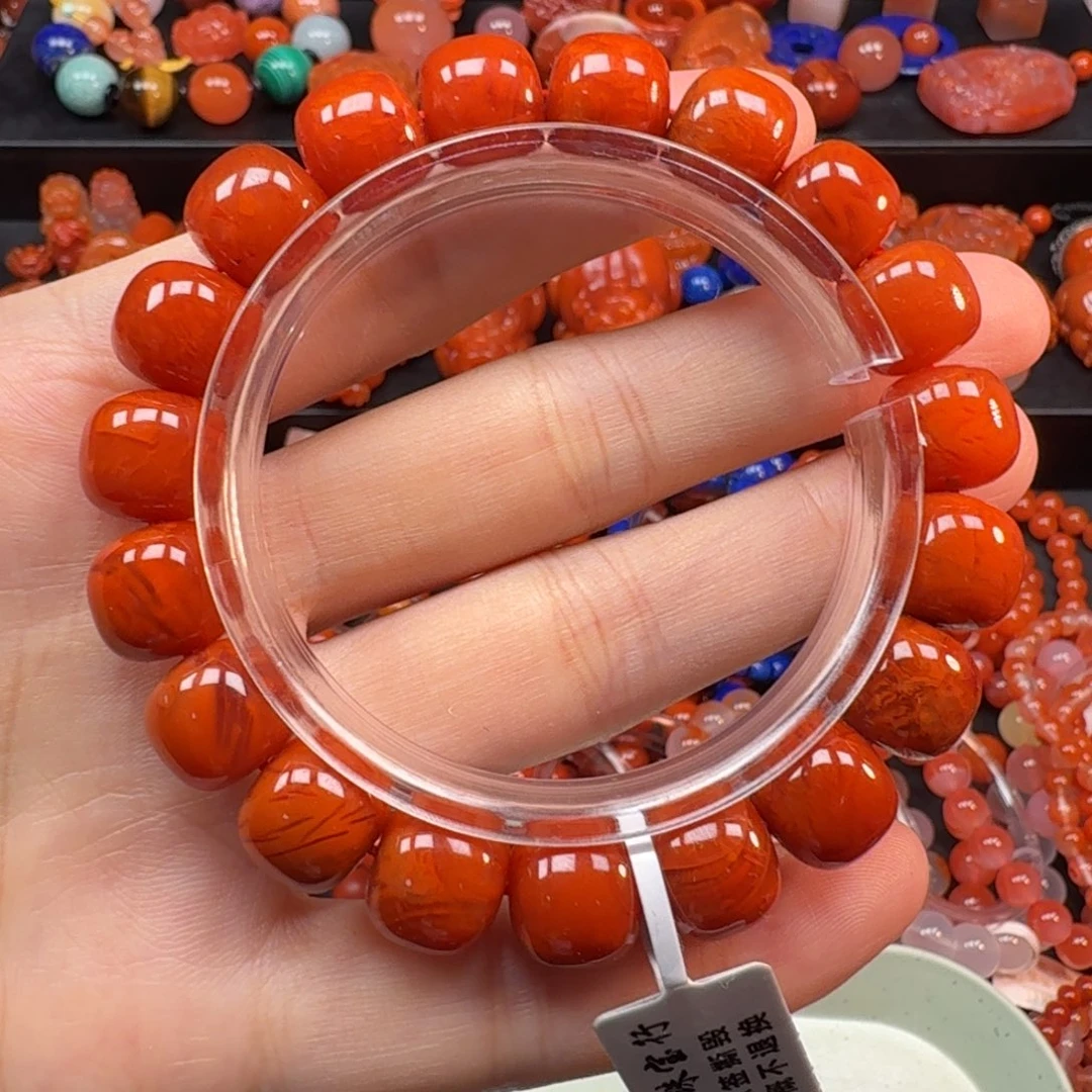 南红玛瑙未镶嵌手串12mm