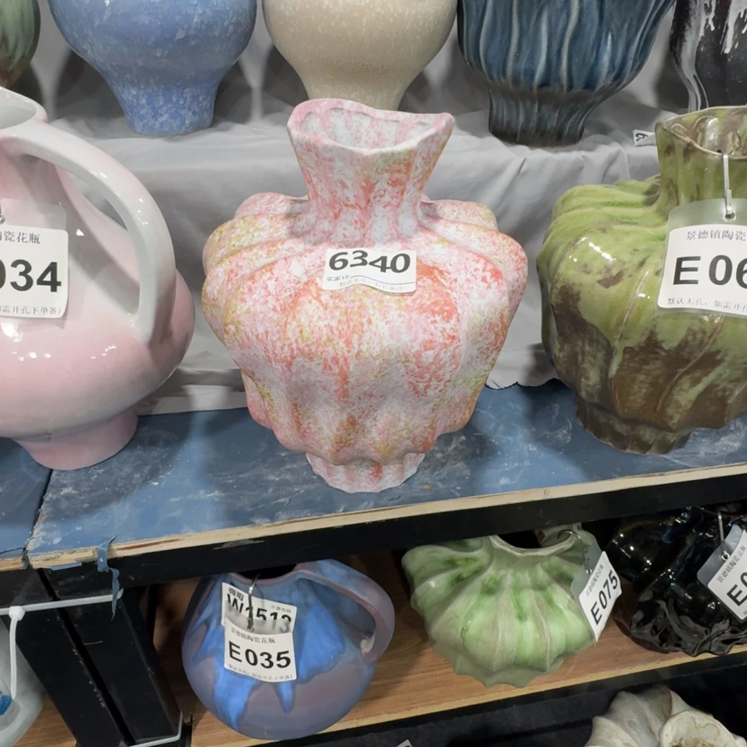 眼***️摆件花瓶默认无孔口6高32编码6340