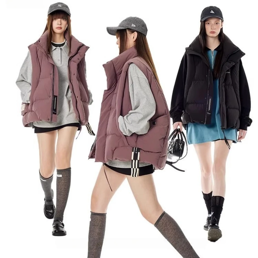 韩式秋季时尚潮款外套百搭宽松洋气保暖防风轻奢气质显瘦马甲外套
