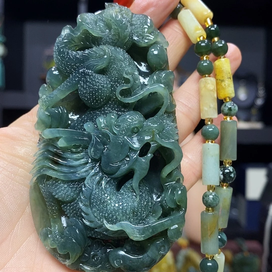 未镶嵌岫玉挂件吊坠