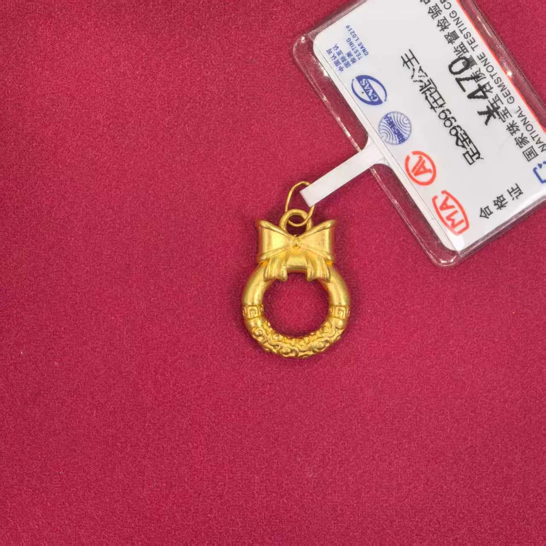 足金999在逃公主平安扣（配件）-JFX1158