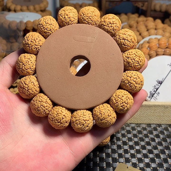 钢***好桃核手串6#东北野凤