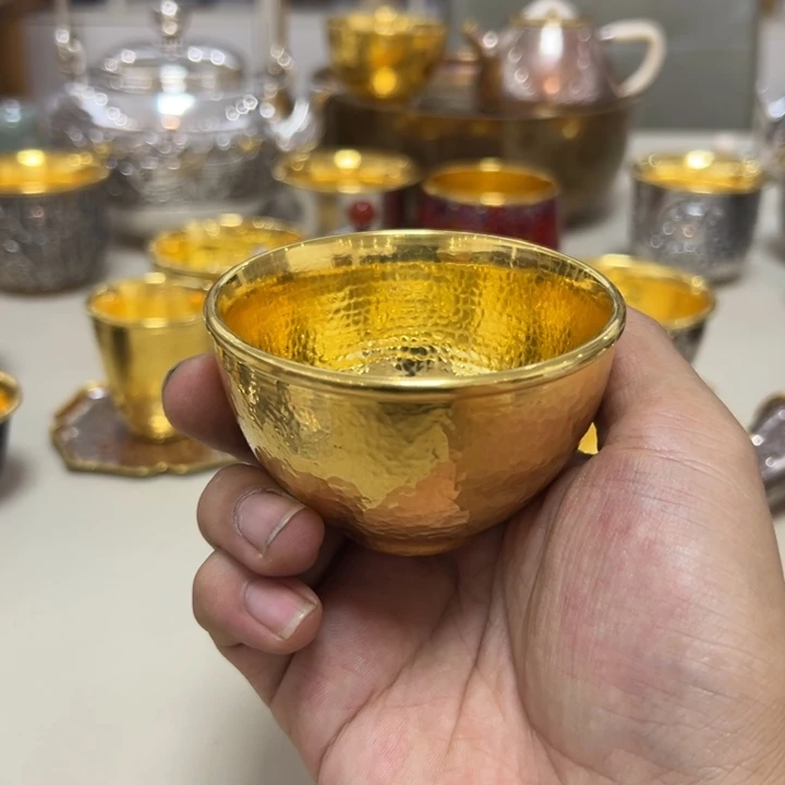 李小鹤里外金4克足金金杯