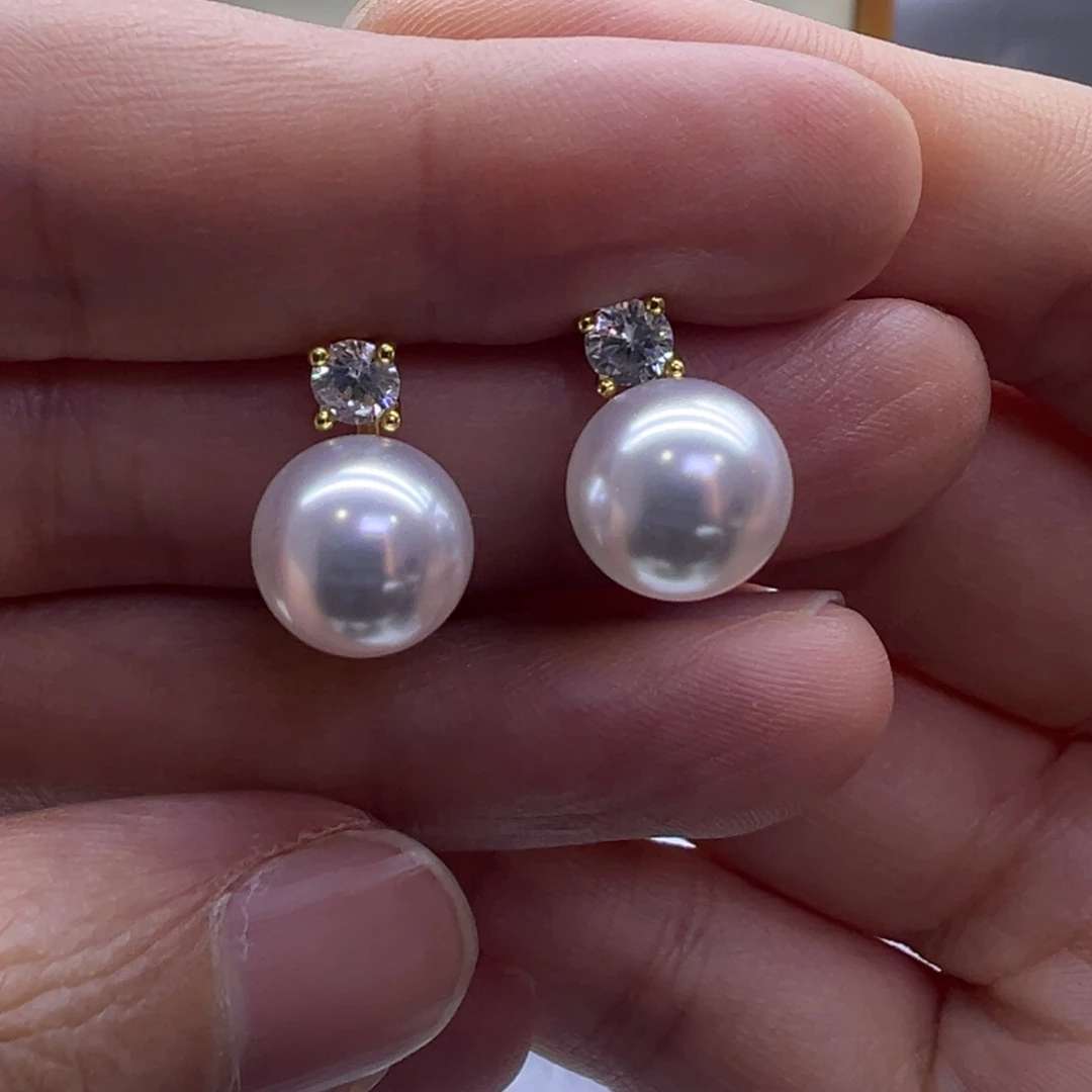 未镶嵌淡水珍珠耳饰