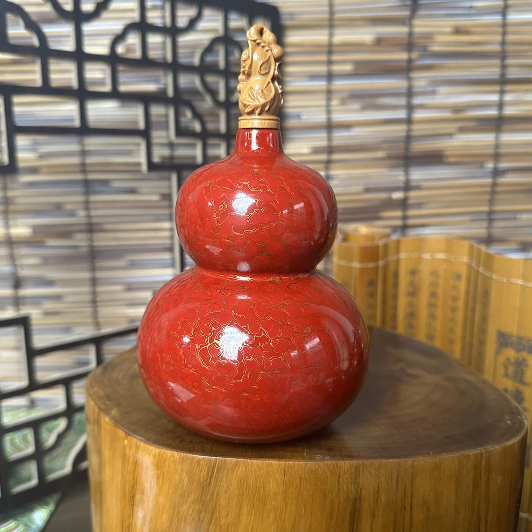 天坛八宝漆器纯手工制作文玩摆件可装酒水茶水开水