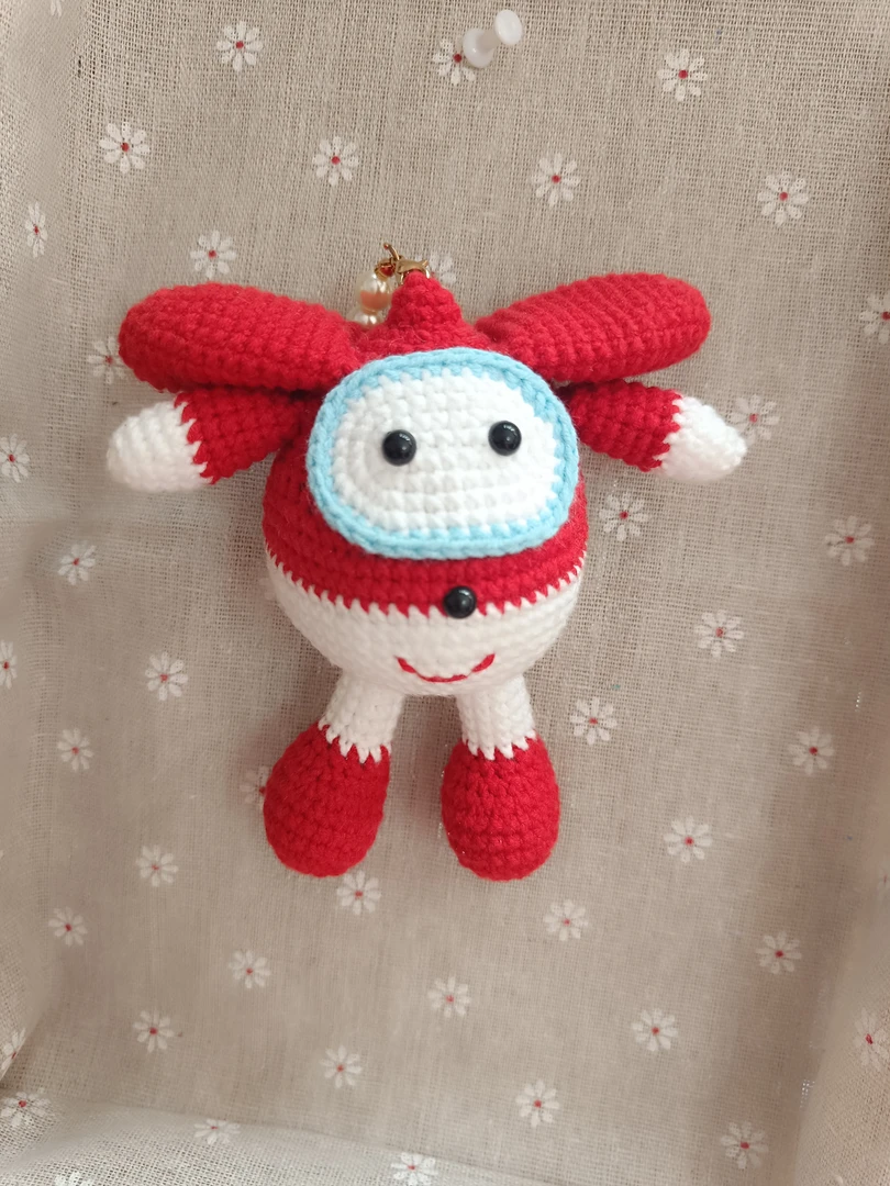 【成品】手工玩偶超级飞侠乐迪挂件钩织钥匙扣成品编织新品