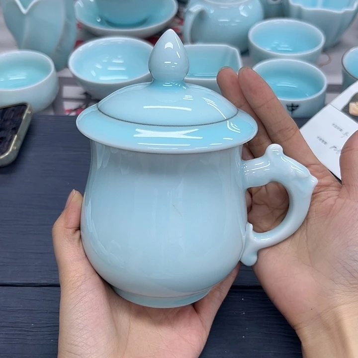 龙泉云间青瓷小米茶器