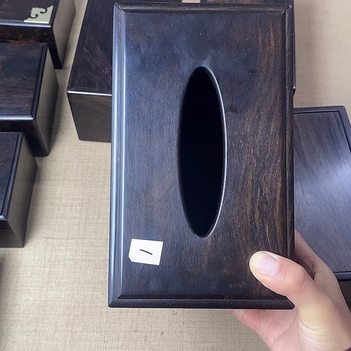 木雅*紫光檀纸巾盒