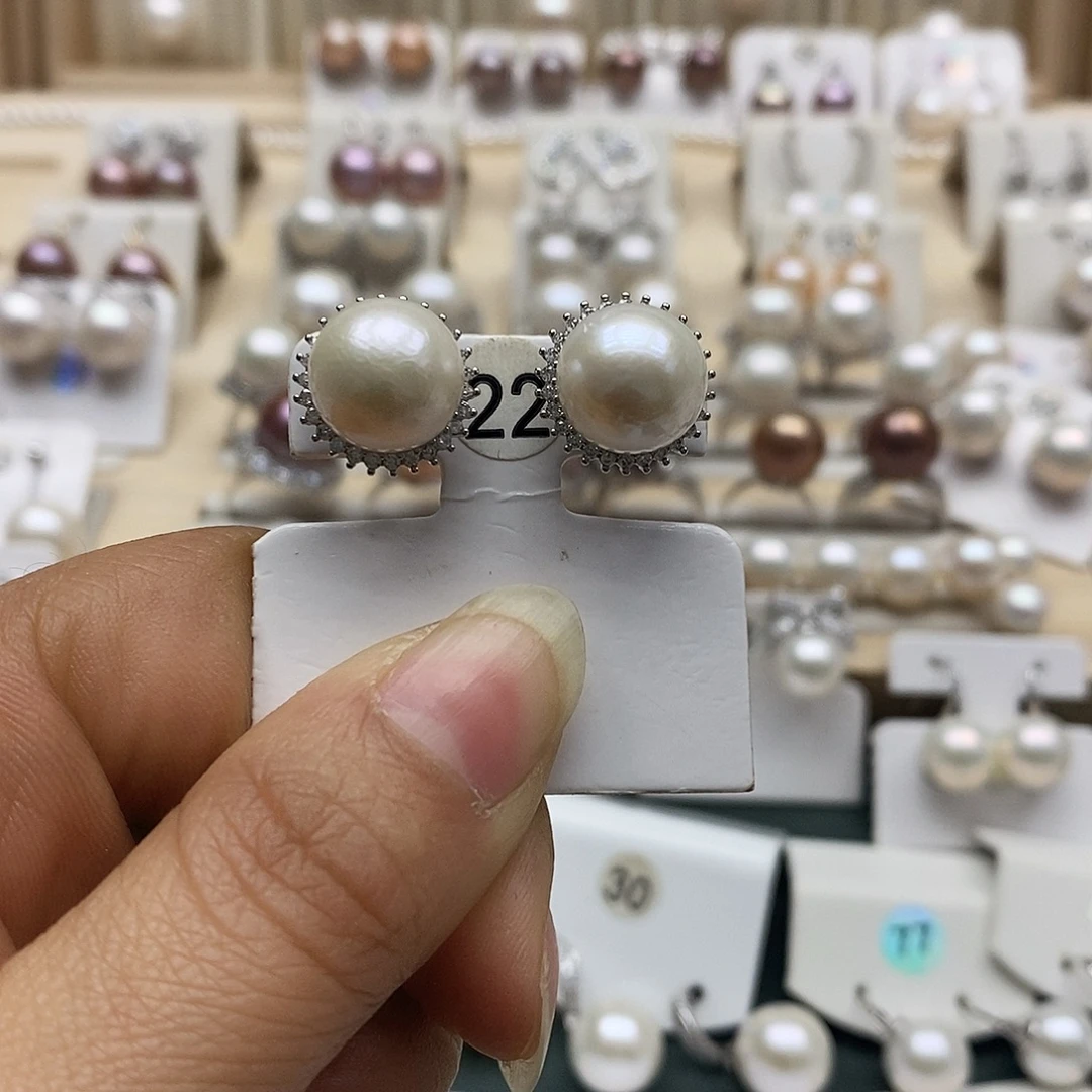 淡水珍珠颈饰银S925镶嵌