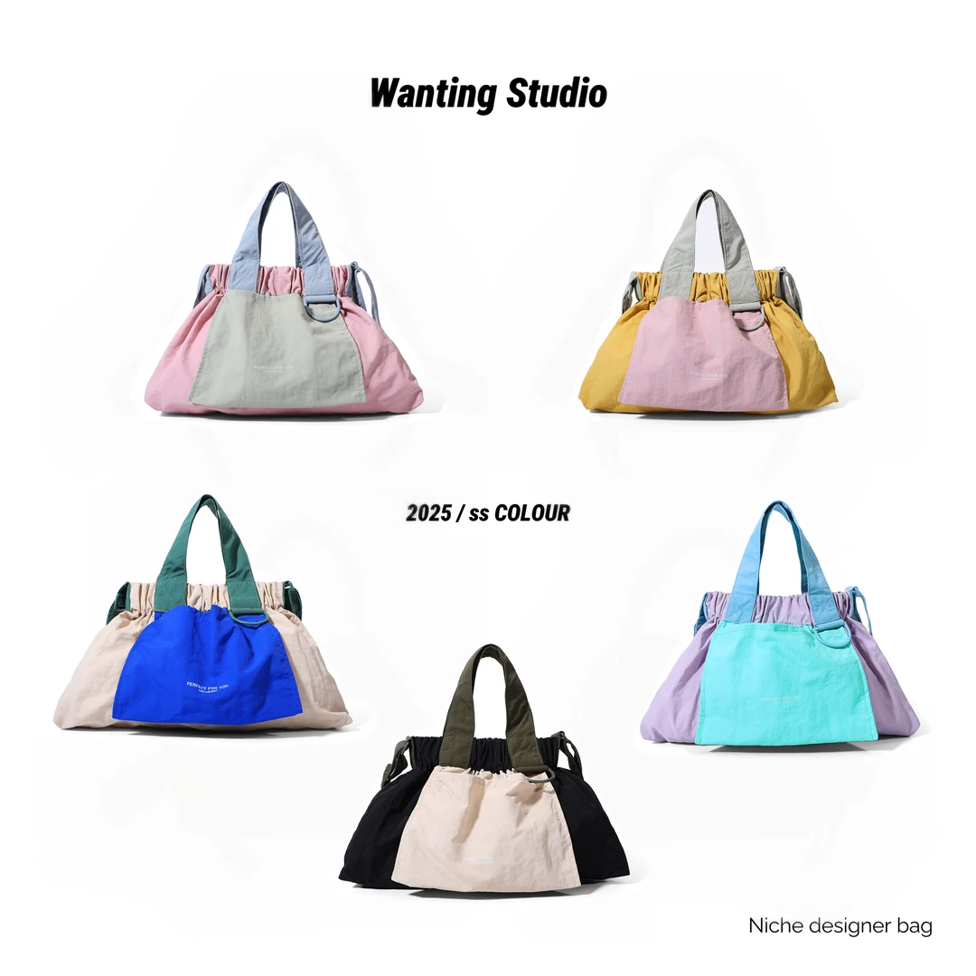 新加坡小众设计师中号斜挎包手提包单肩包轻便休闲速干防水简约