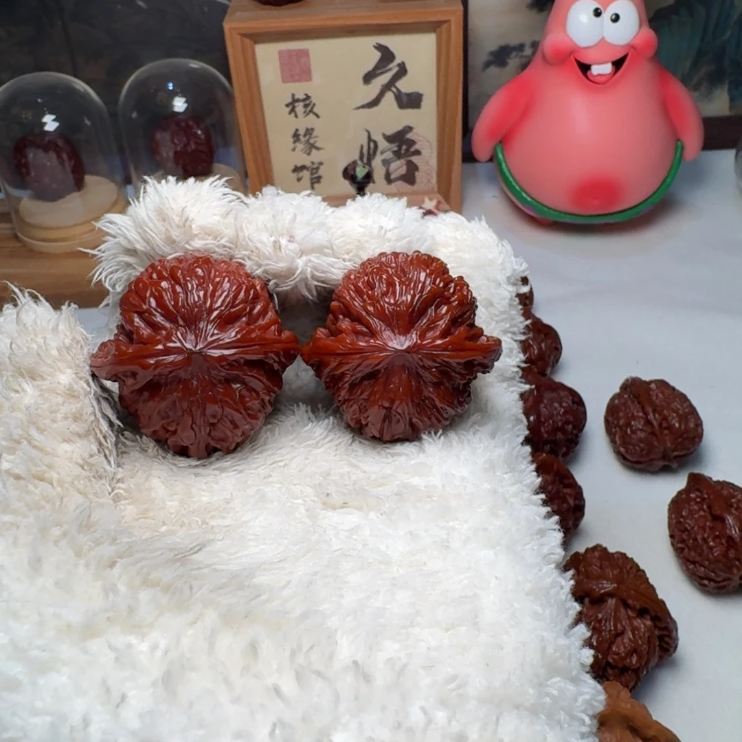 歡***喜文玩核桃吊坠41血磨