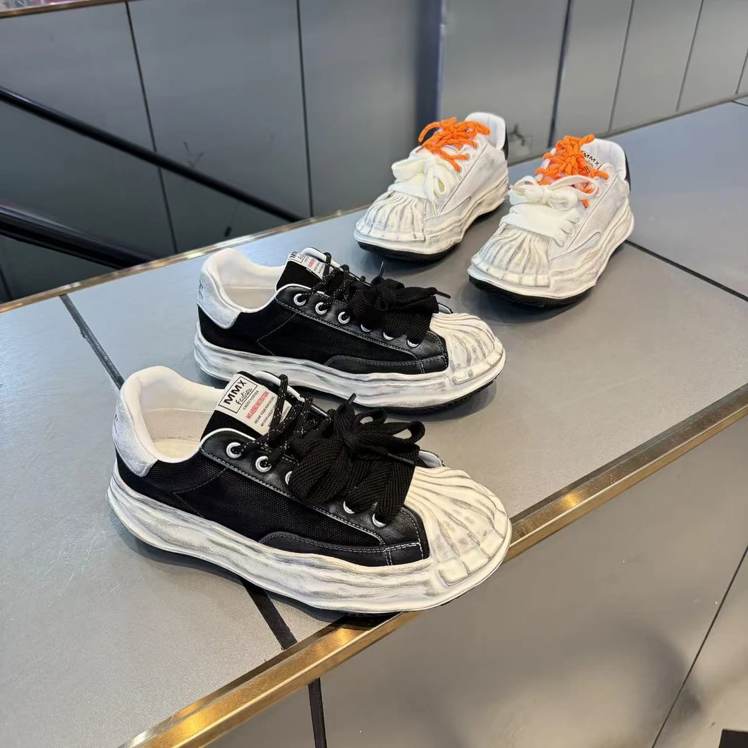 男鞋2025秋季新款牛仔布面透气小众运动鞋男溶解鞋厚底时尚休闲鞋