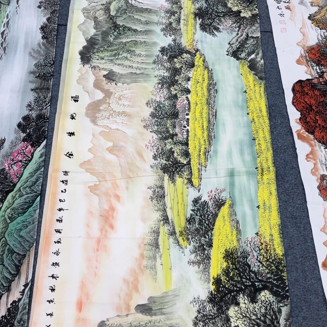 国画宣纸手绘，手工作品