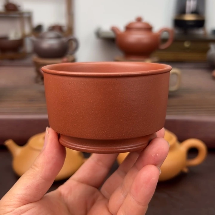 茶壶紫砂红棕泥 170 毫升
