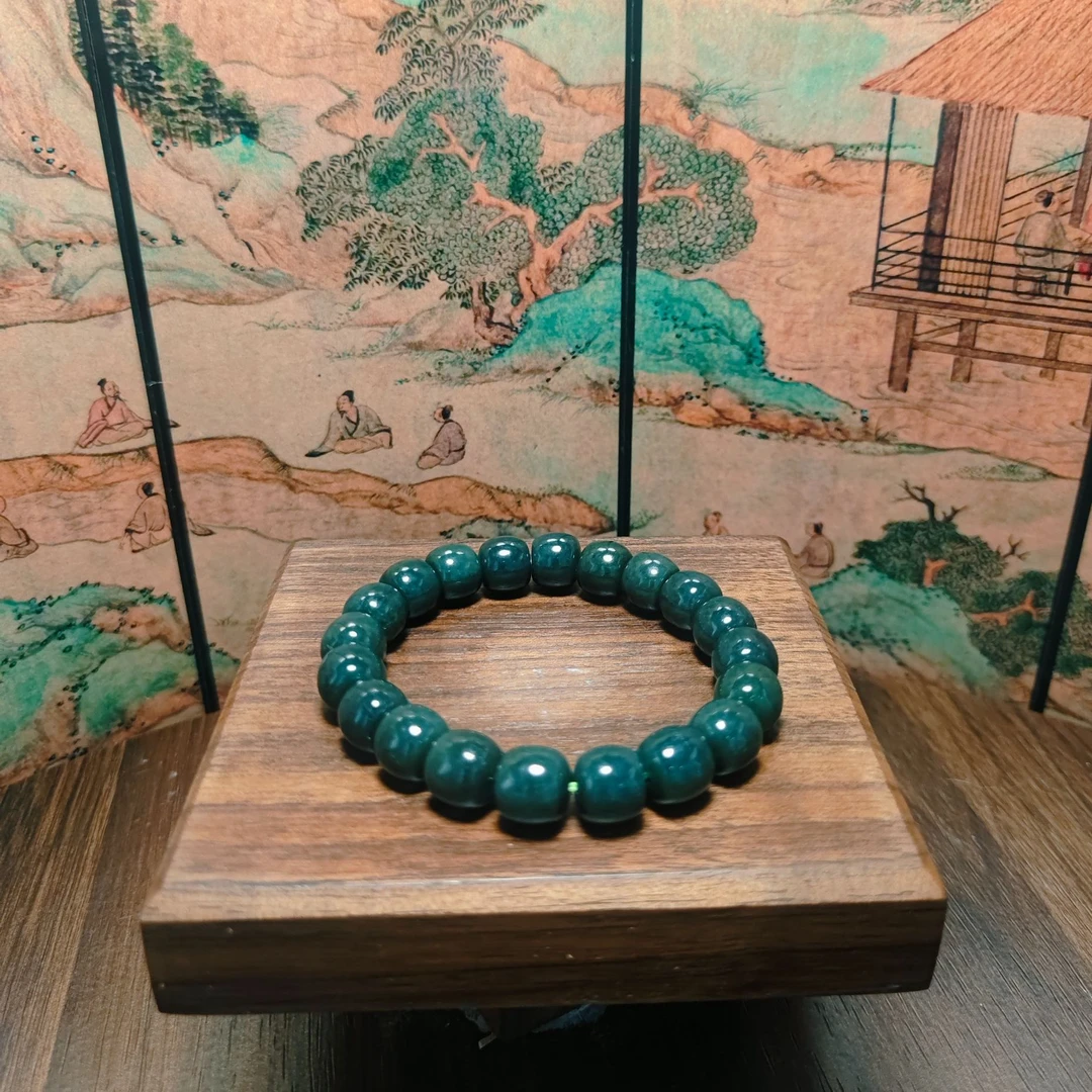 P和田玉桶珠手串（卡10）1911