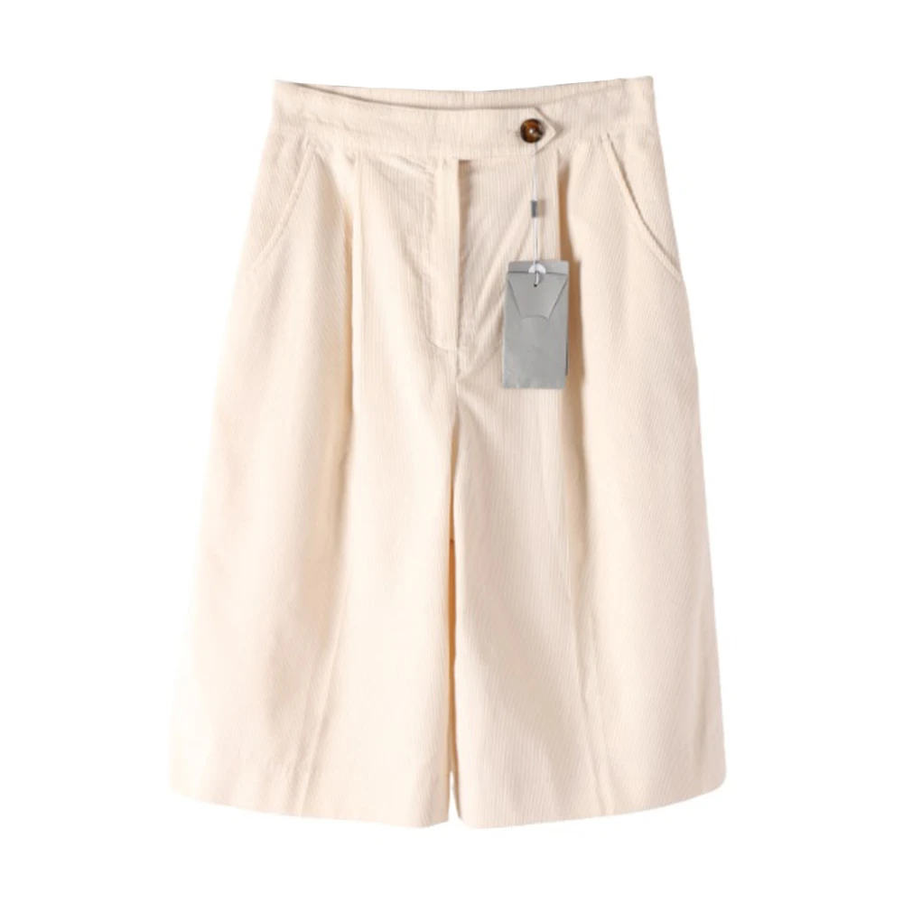 Mind Bridge/心桥时尚灯芯绒中裤 MB892-MVPT621HOW