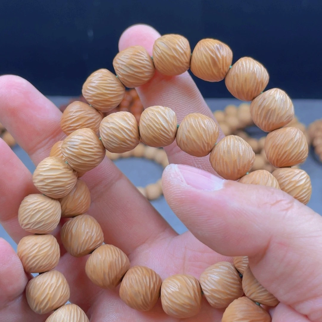 猴头核桃手串泛油无暇云锦