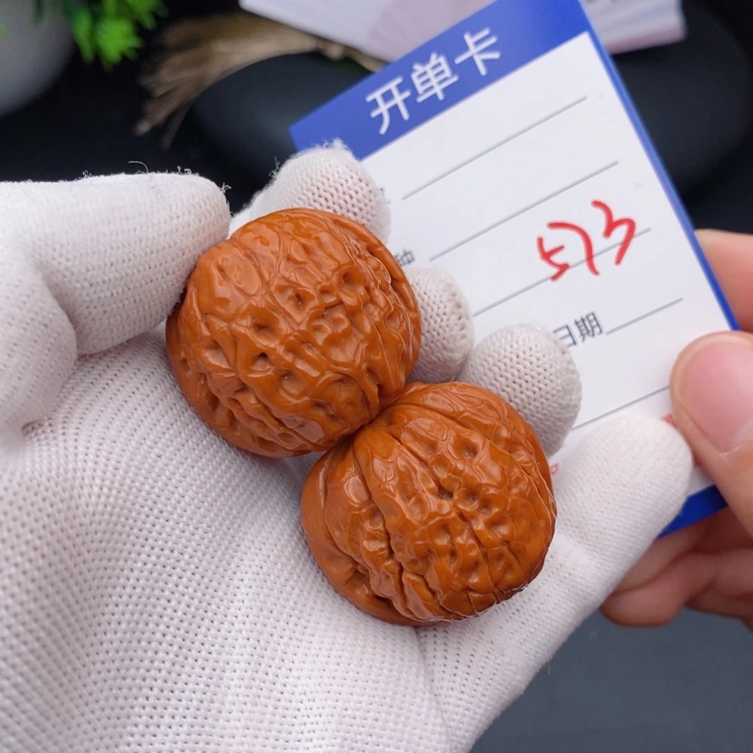 文玩核桃把件34甲骨文573