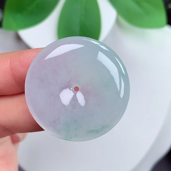 颈饰未镶嵌翡翠平安扣31.8x5.8mm