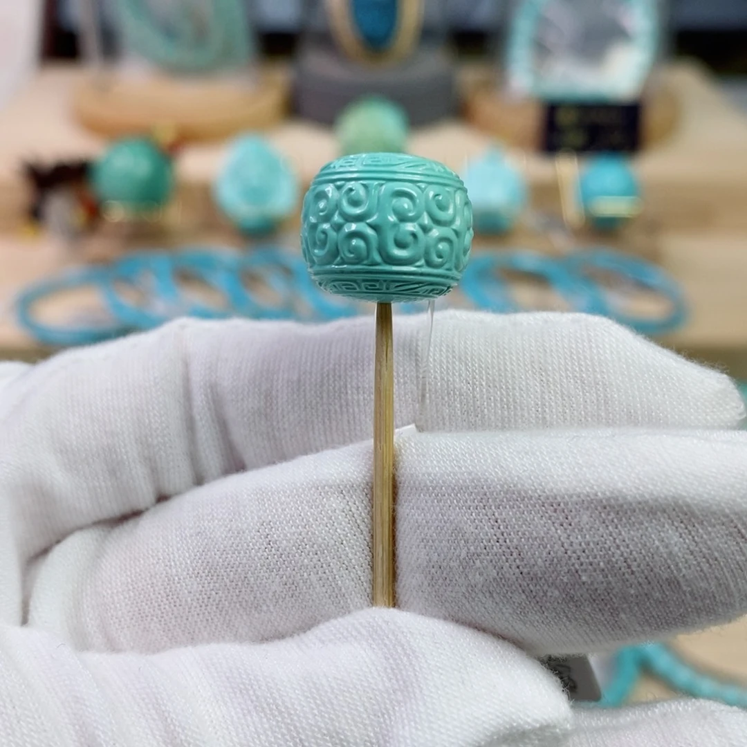 绿松石未镶嵌珠宝奇石12.5mm